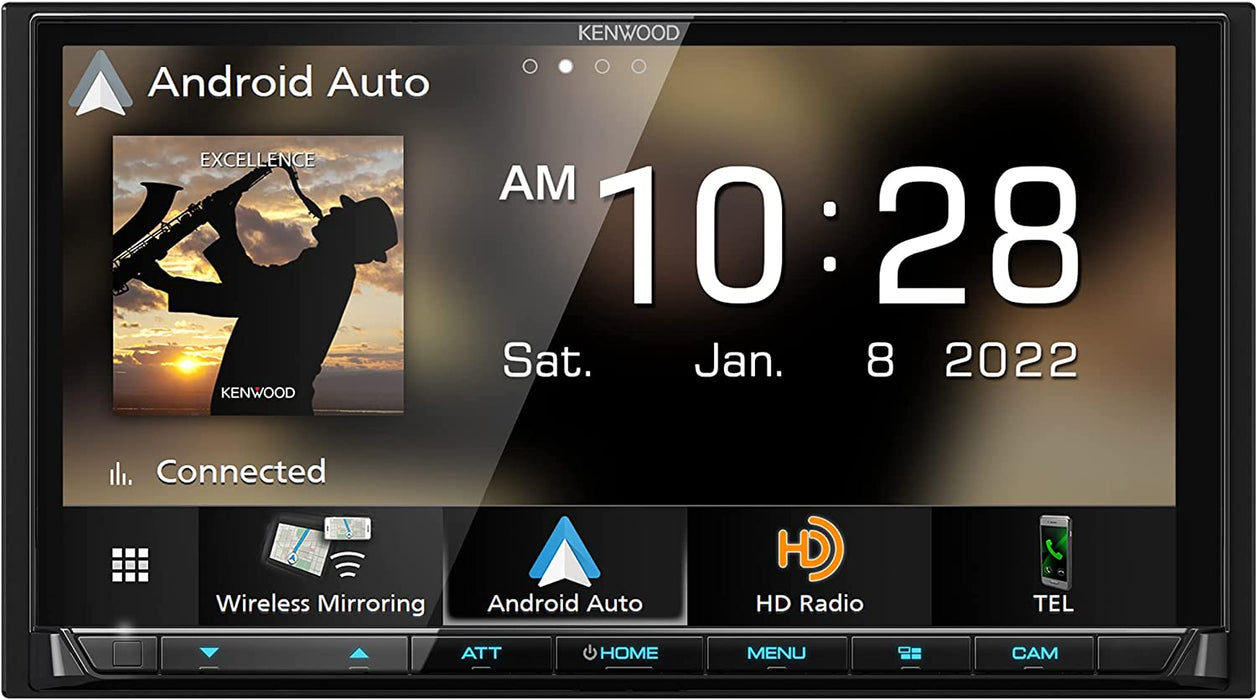 Kenwood Excelon DMX908S 6.95" LCD Touchscreen Digital Multimedia Receiver