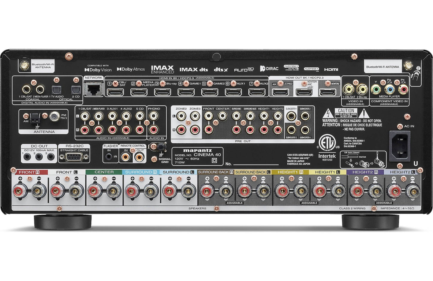 Marantz Cinema 40 9.4 - Channel Home Theater Receiver - electronicsexpo.com - Home Theater Receivers