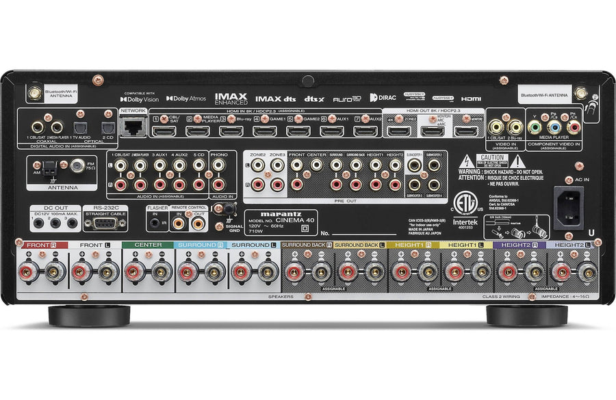 Marantz Cinema 40 9.4 - Channel Home Theater Receiver - electronicsexpo.com - Home Theater Receivers
