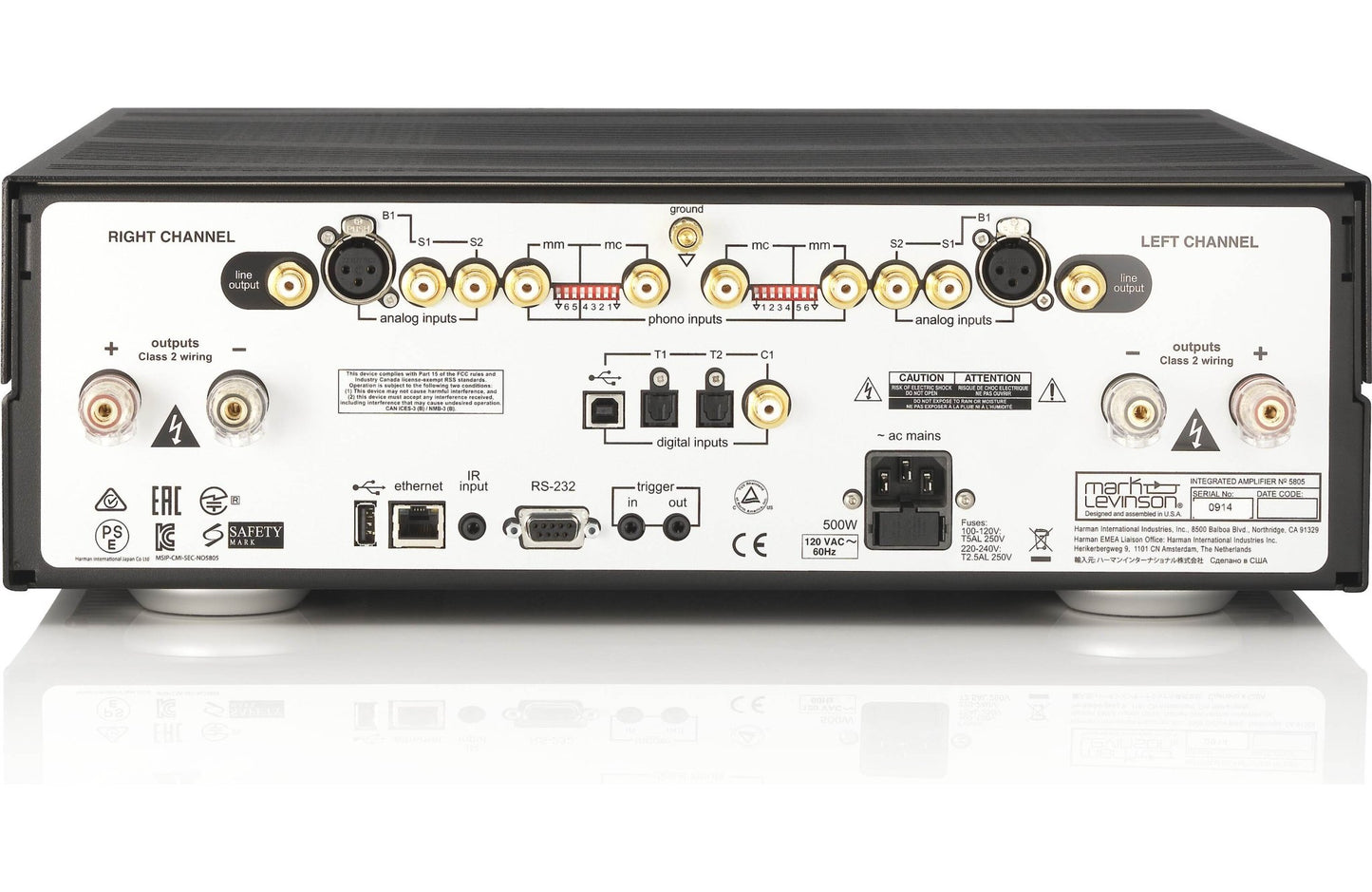 Mark Levinson No.5805 Stereo Integrated Amplifier - electronicsexpo.com - Integrated Amplifiers