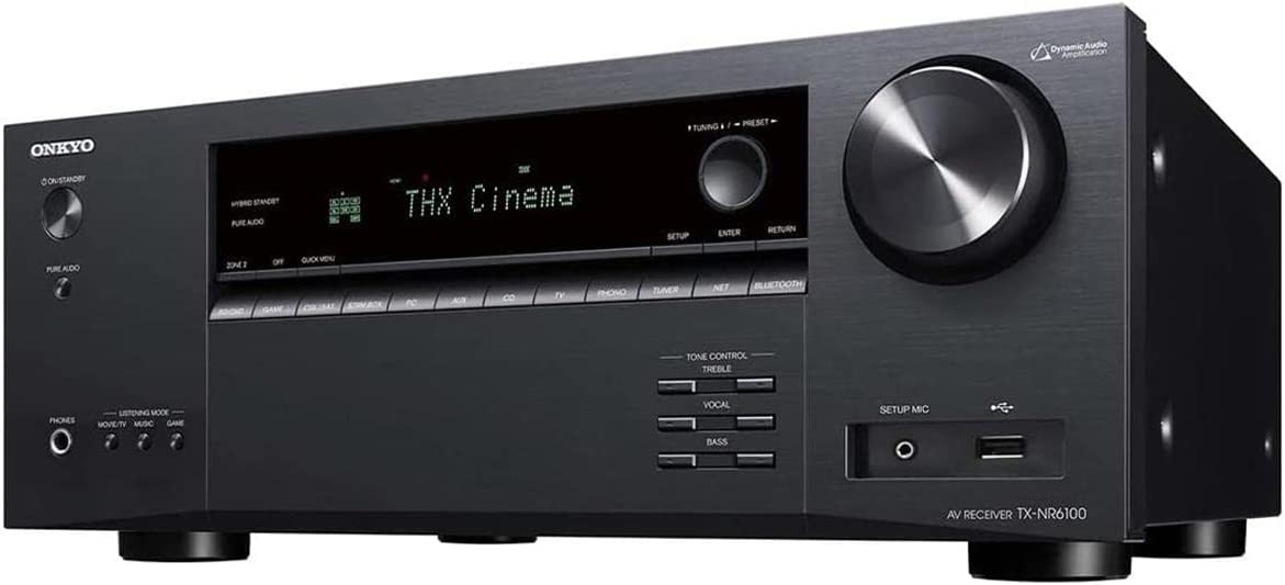 Onkyo TX-NR6100 7.2-Channel Home Theater AV Receiver with Dolby Atmos, Wi-Fi, Bluetooth (Open Box)