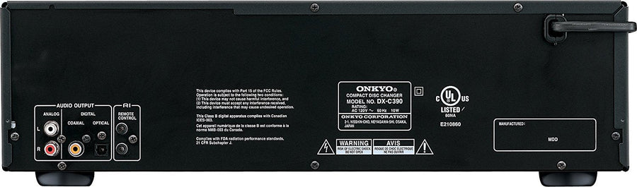 Onkyo DXC390 6 Disc CD Changer with MP3 CD Playback - electronicsexpo.com - CD Players