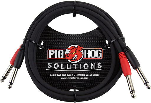 Pig Hog PD-21410 Dual 1/4" Mono (Male) Cable (10ft)