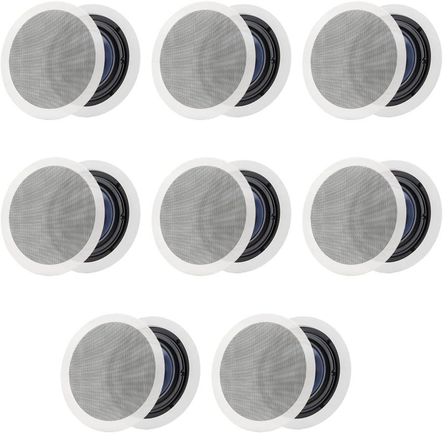 Polk Audio RC80i In - Ceiling Speakers (8 Speaker Bundle) - electronicsexpo.com - In Ceiling In Wall Speakers