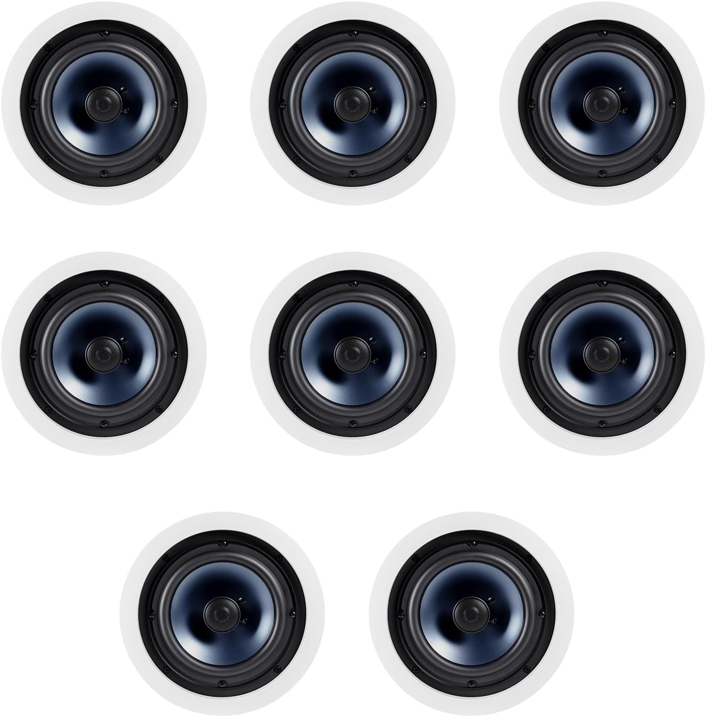 Polk Audio RC80i In - Ceiling Speakers (8 Speaker Bundle) - electronicsexpo.com - In Ceiling In Wall Speakers