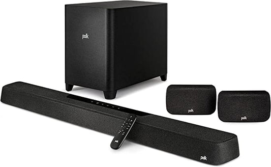 Polk MagniFi Max AX SR 7.1.2 Channel Sound Bar with 10" Wireless Subwoofer & SR2 Surround Speakers (2022 Model) - electronicsexpo.com - Soundbars