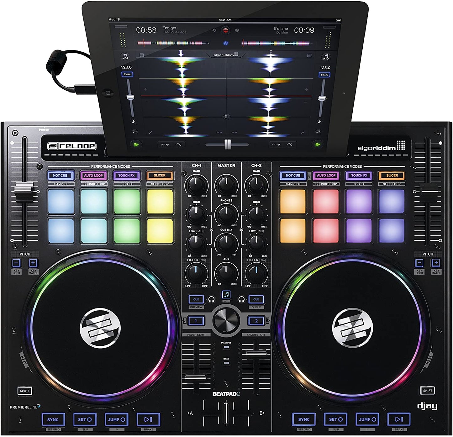 Reloop Beatpad - 2 Cross Platform DJ Controller for iPad, Android & Mac - electronicsexpo.com - Controllers