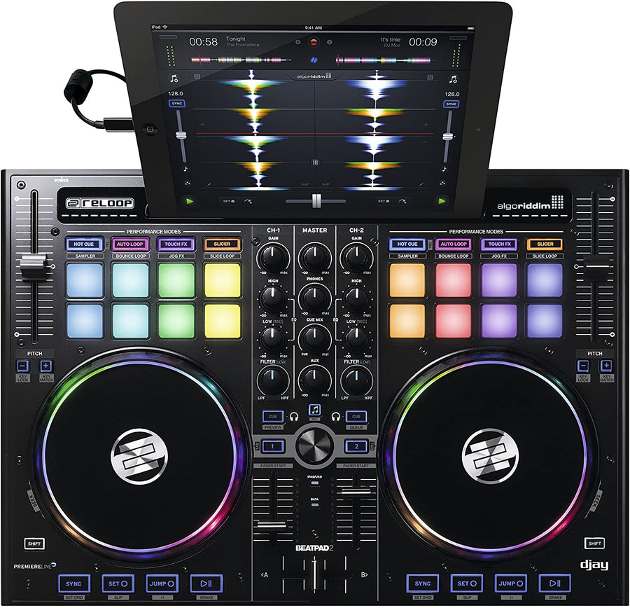 Reloop Beatpad - 2 Cross Platform DJ Controller for iPad, Android & Mac - electronicsexpo.com - Controllers