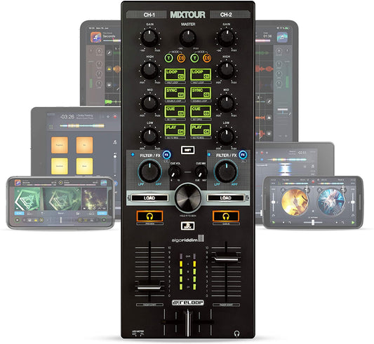 Reloop Mixtour All - In - One Controller - Audio Interface for iOS/Android/Mac for DJAY - electronicsexpo.com - Controllers