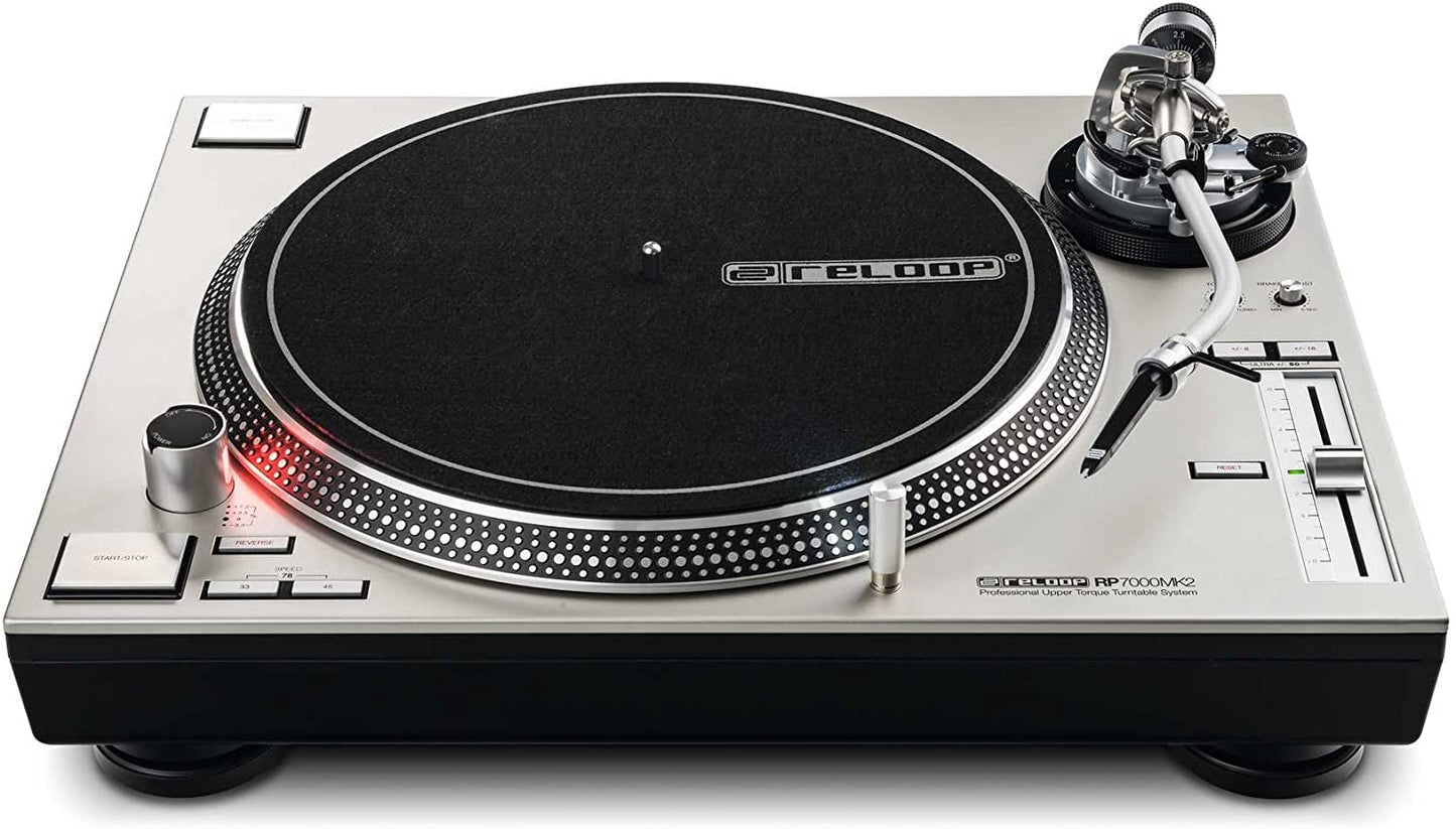Reloop RP - 7000 MK2 Professional Upper Torque Turntable System (Silver) - electronicsexpo.com - Pro Turntables