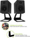 Kanto SE2 Elevated Desktop Speaker Stands for Small Speakers & Compact 2”- 3” Studio Monitors (Pair)