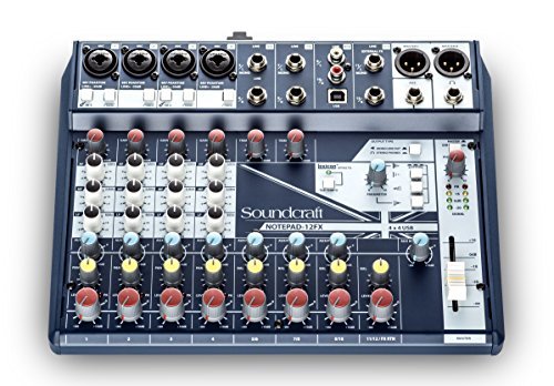 Soundcraft 5085985US Notepad - 12FX Mixer with Effects and USB - electronicsexpo.com - Pro Mixers