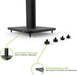 Kanto SP32PL Universal Speaker Floor Stands for Bookshelf Speakers (Black/Pair)