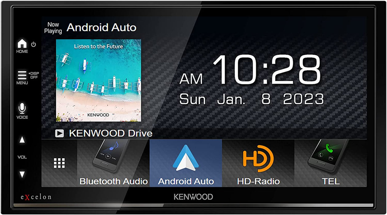 Kenwood Excelon DMX809S 6.95" Double-DIN Capacitive Touch Screen Car Stereo Receiver
