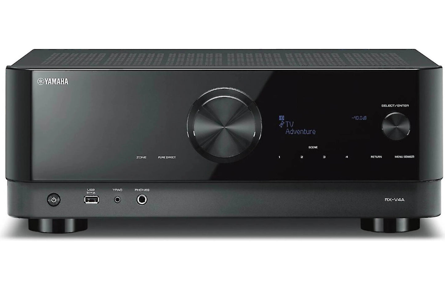 メーカー保証有り・RX-V4A Yamaha RX-V4A 5.2 Channel 8K Home Theater AV Receiver