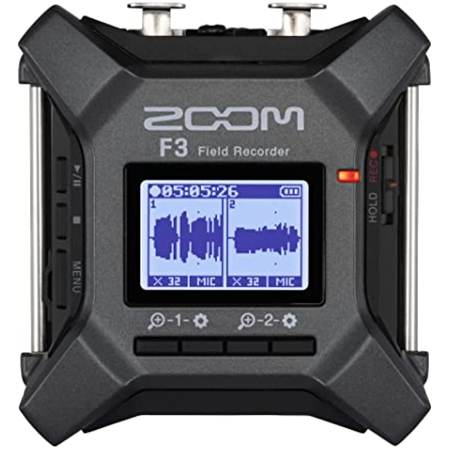 Zoom F3 Professional Field Recorder, 32 - bit Float Recording, 2 Channel Recorder, Dual AD Converters, 2 Locking XLR/TRS Inputs, Battery Powered, Wireless Control - electronicsexpo.com - Podcasting